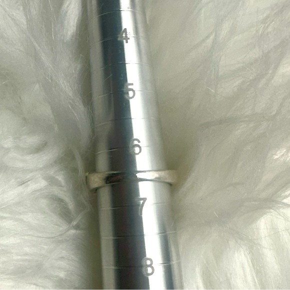 Vtg 925 Silver Amethyst, Blue Topaz, Citrine, Garnet, and Peridot Ring Size 6.5 - Picture 9 of 9